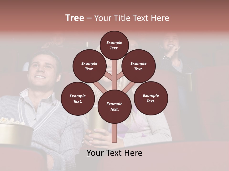 People Watching A Movie PowerPoint Template