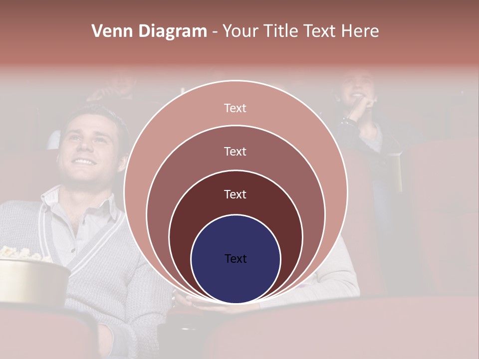 People Watching A Movie PowerPoint Template