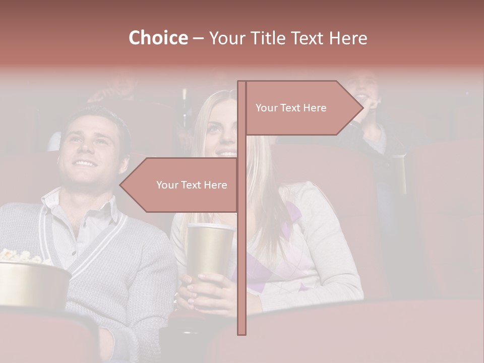 People Watching A Movie PowerPoint Template