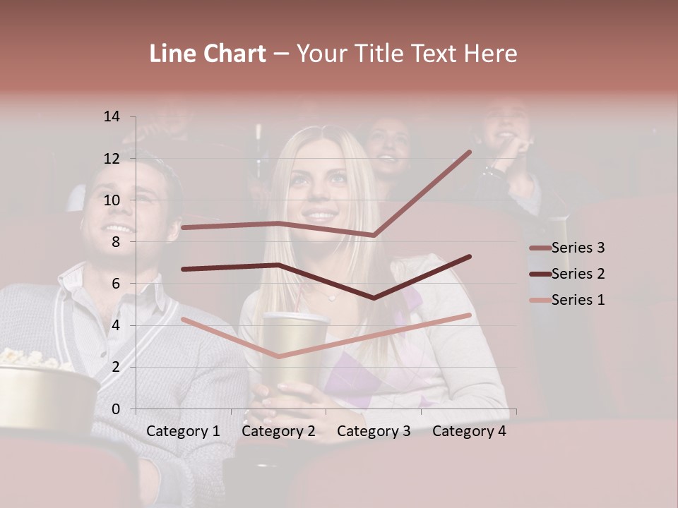 People Watching A Movie PowerPoint Template