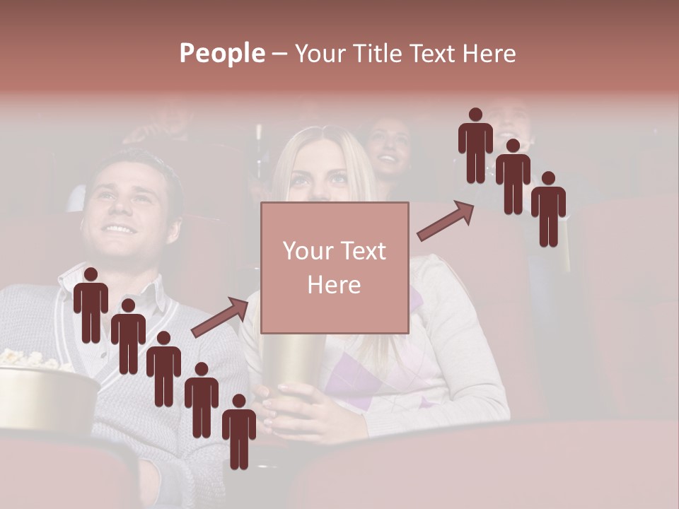 People Watching A Movie PowerPoint Template
