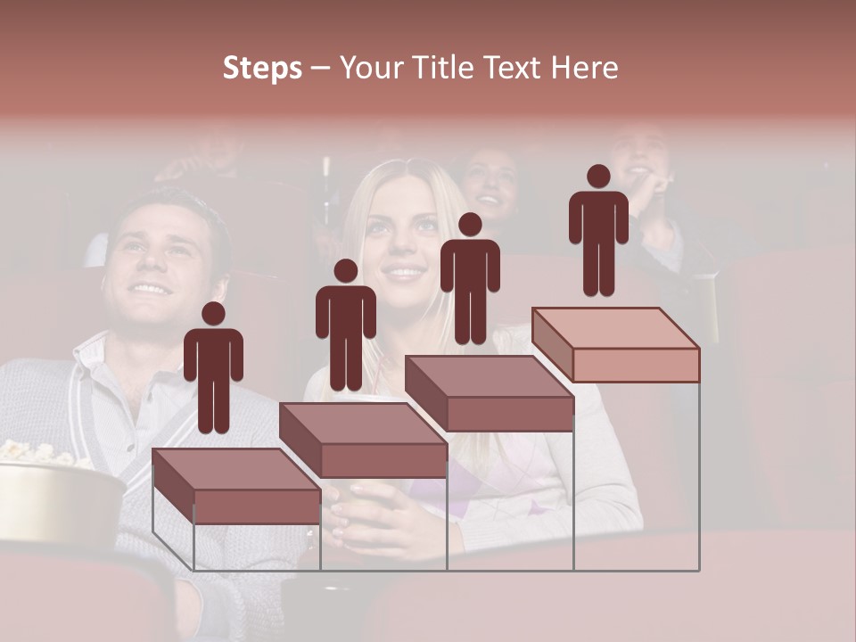 People Watching A Movie PowerPoint Template