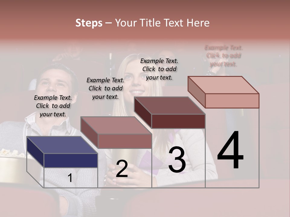 People Watching A Movie PowerPoint Template