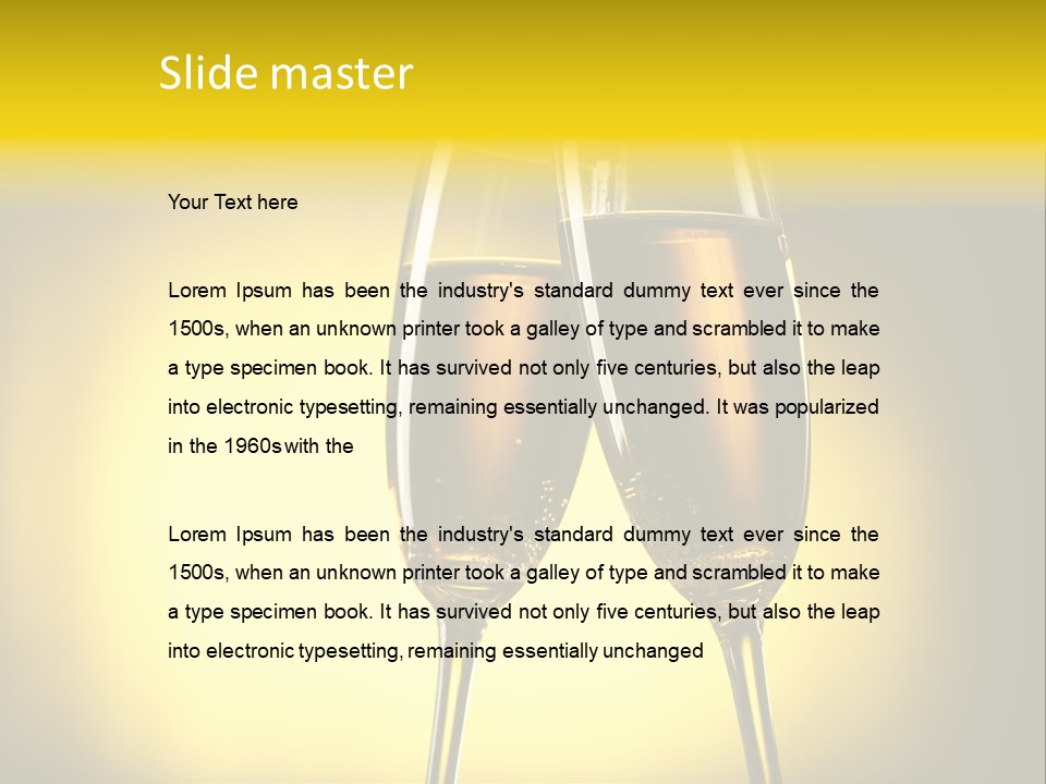 Glass Party Anniversary PowerPoint Template