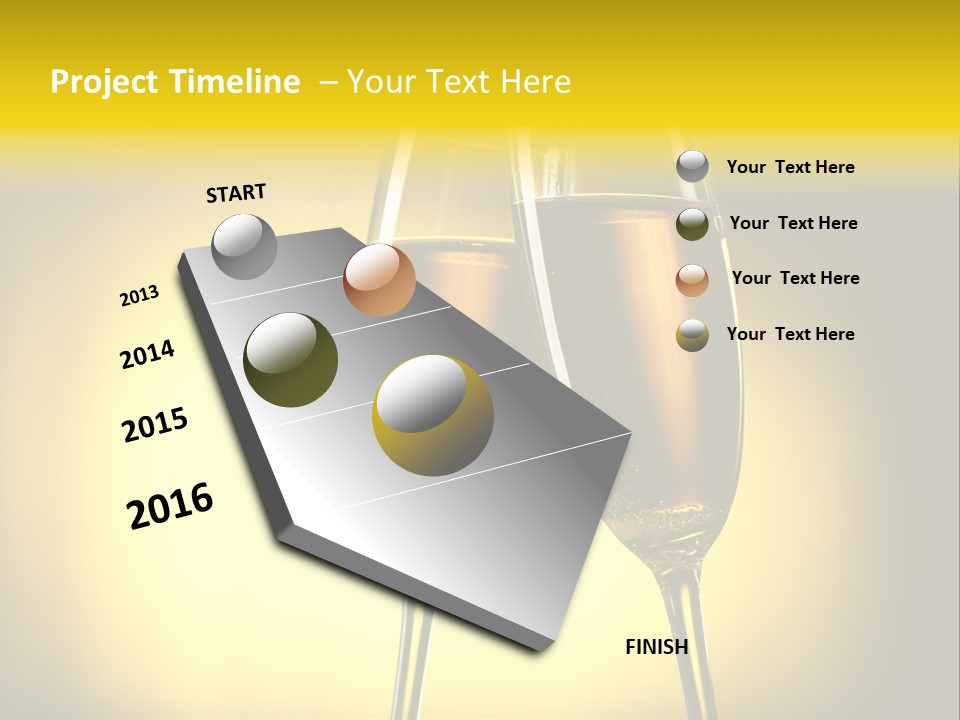 Glass Party Anniversary PowerPoint Template