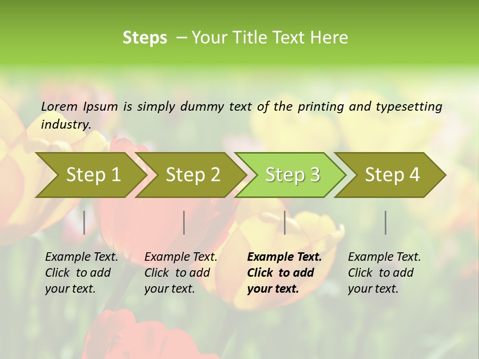 Flowers Tulips PowerPoint Template