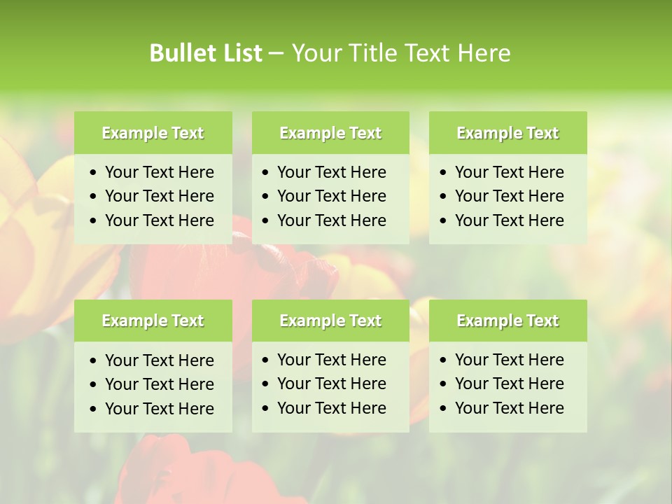 Flowers Tulips PowerPoint Template