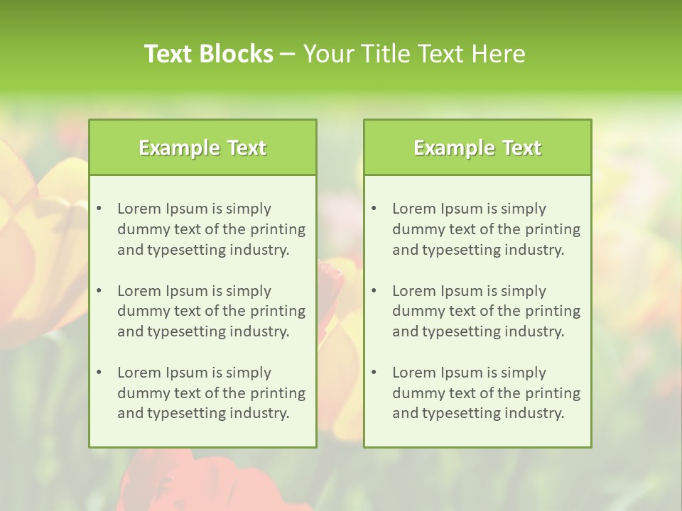 Flowers Tulips PowerPoint Template