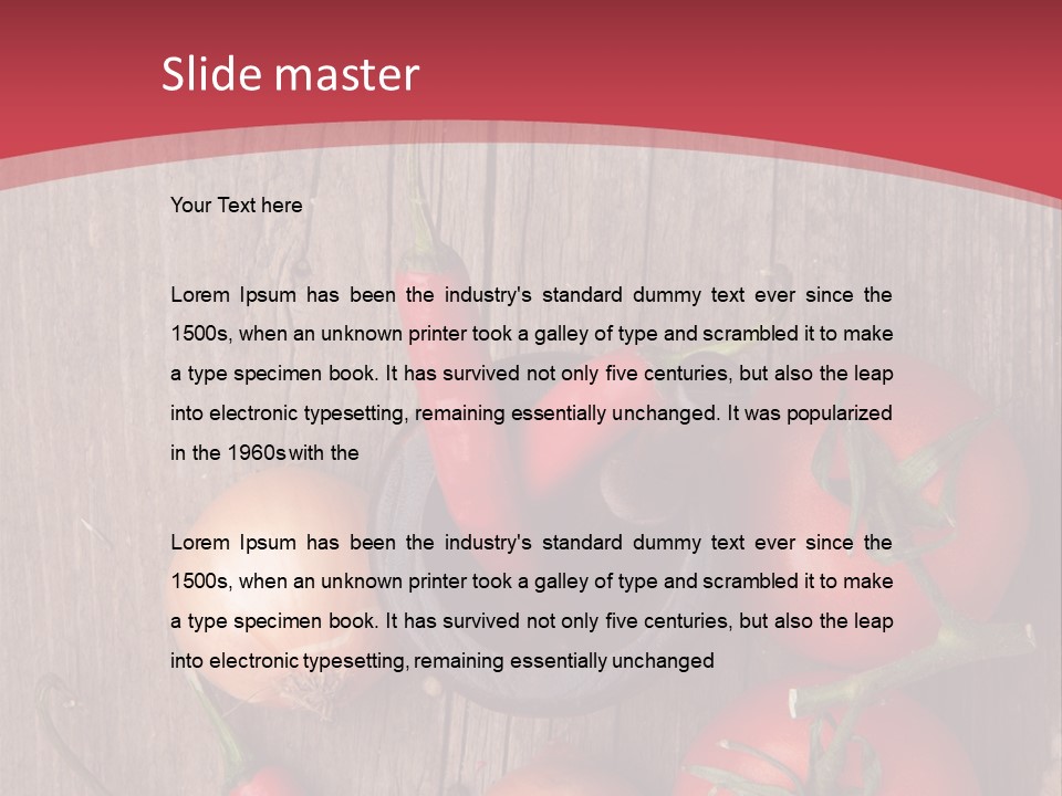 Lunch Kitchen Leaf PowerPoint Template