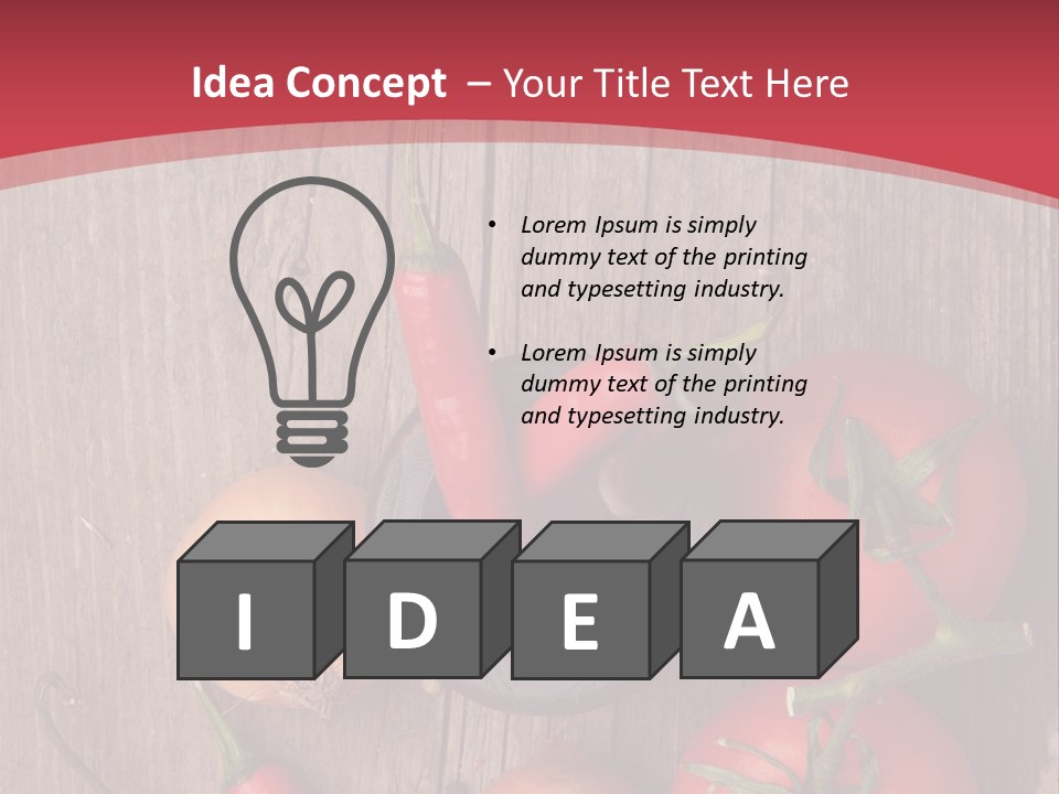 Lunch Kitchen Leaf PowerPoint Template