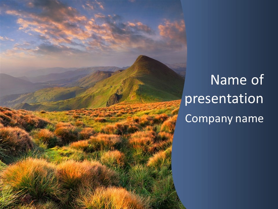 Blyznytsya Mountains Ukraine PowerPoint Template