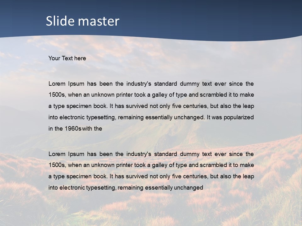 Blyznytsya Mountains Ukraine PowerPoint Template