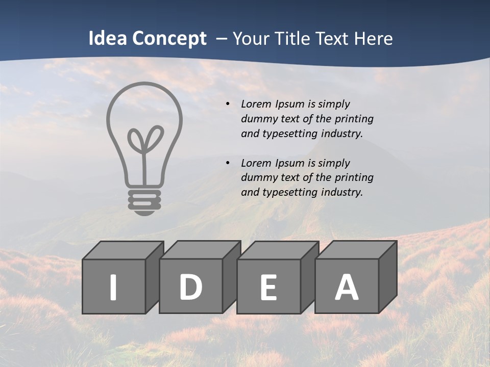 Blyznytsya Mountains Ukraine PowerPoint Template