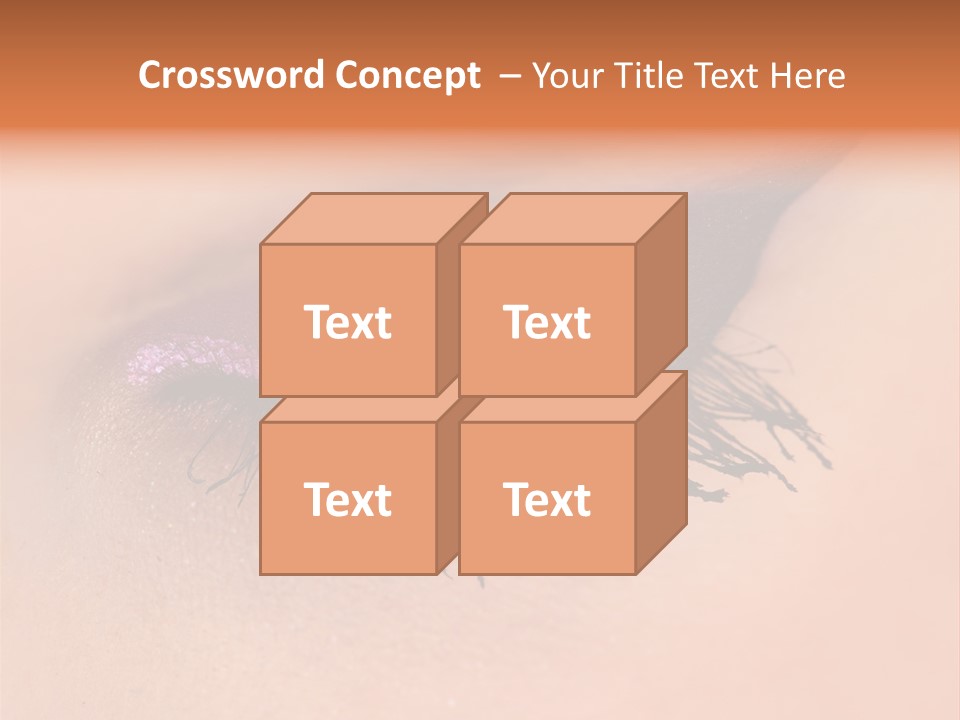 Long Eyelashes PowerPoint Template