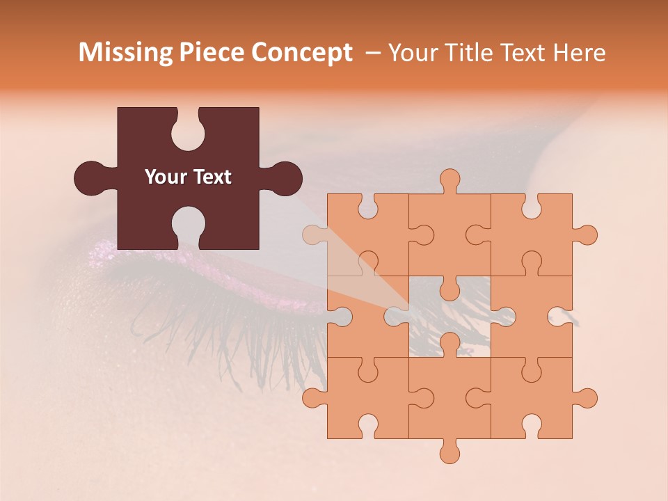 Long Eyelashes PowerPoint Template