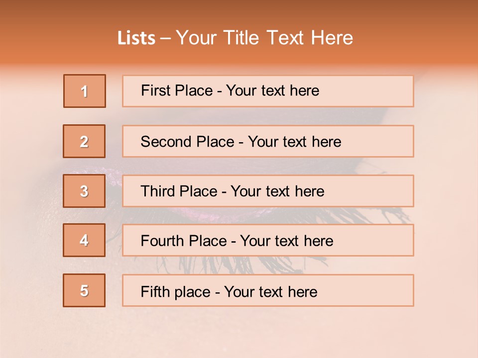 Long Eyelashes PowerPoint Template