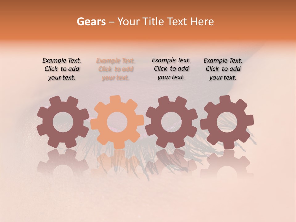 Long Eyelashes PowerPoint Template