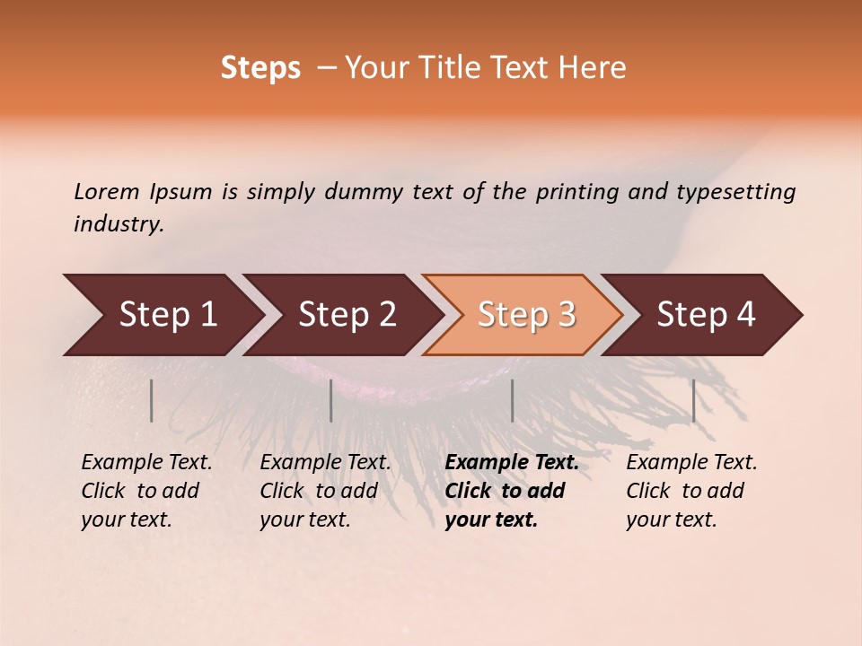 Long Eyelashes PowerPoint Template