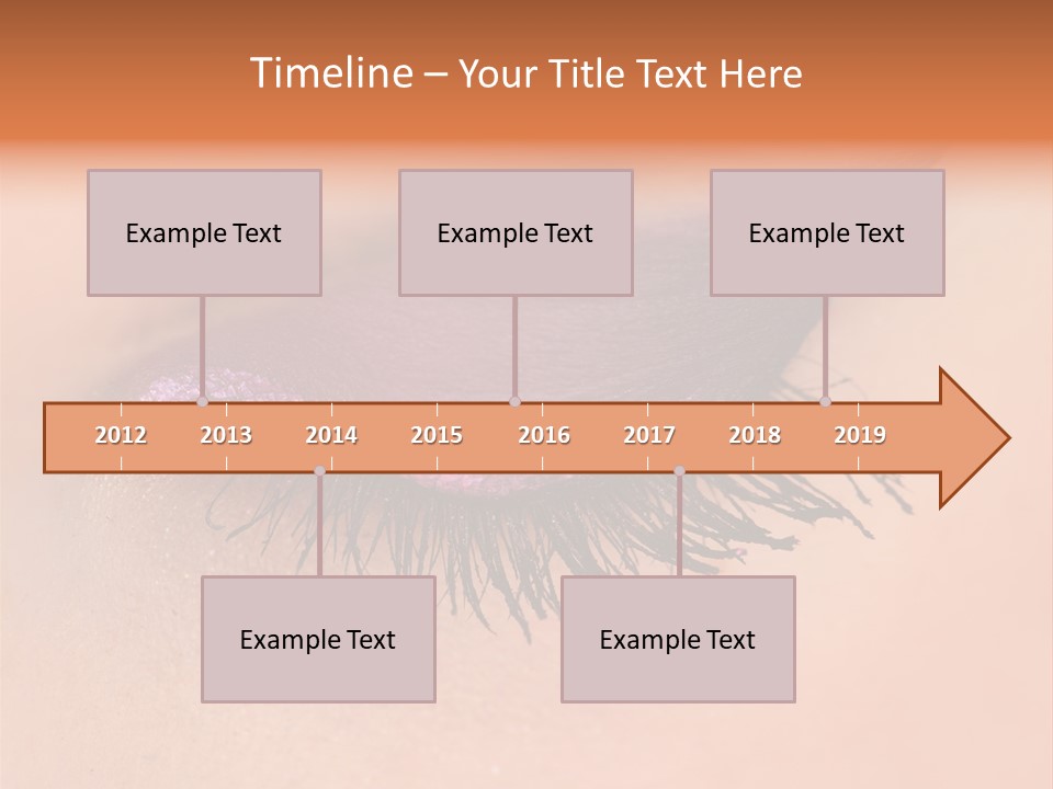 Long Eyelashes PowerPoint Template