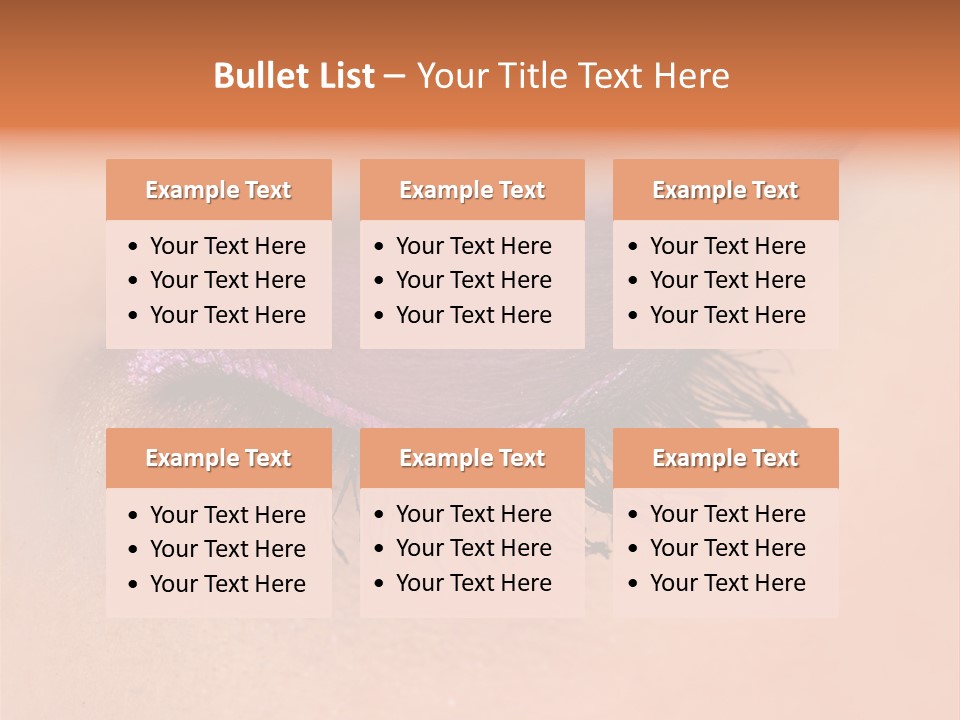 Long Eyelashes PowerPoint Template