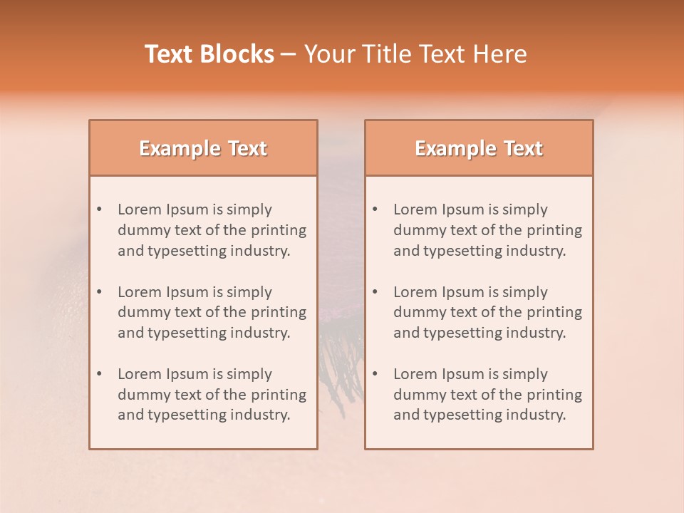 Long Eyelashes PowerPoint Template
