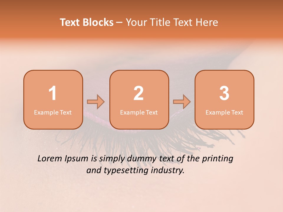 Long Eyelashes PowerPoint Template