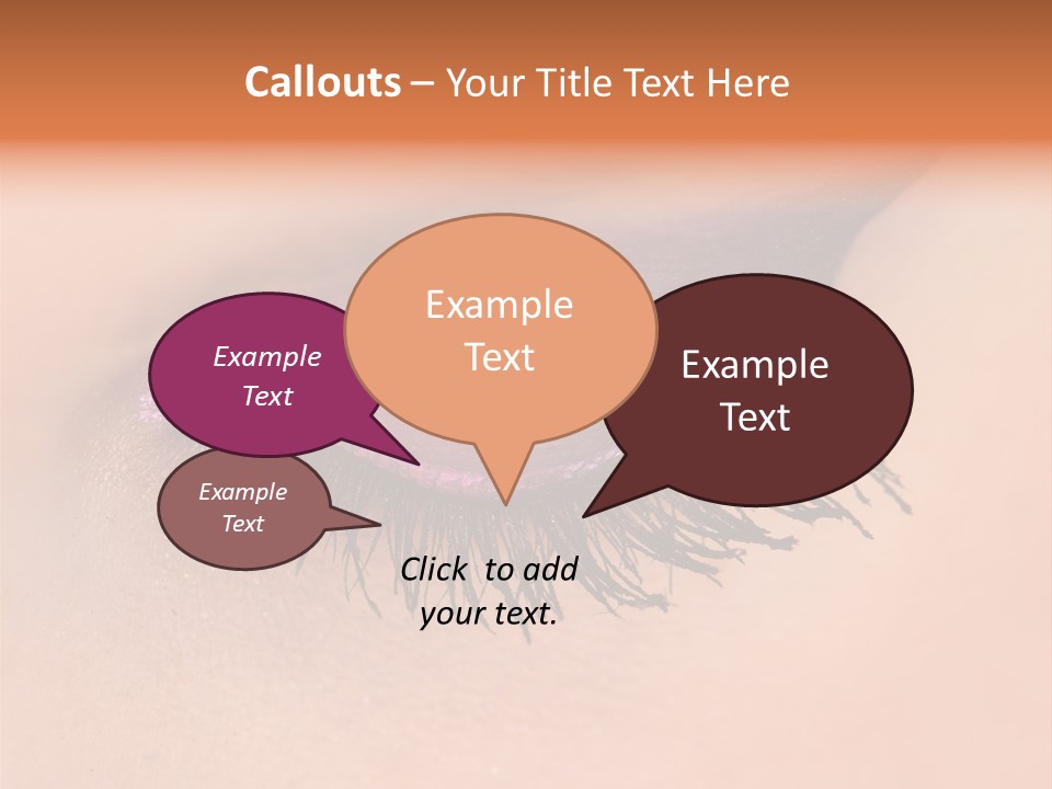 Long Eyelashes PowerPoint Template