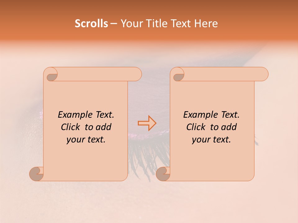 Long Eyelashes PowerPoint Template