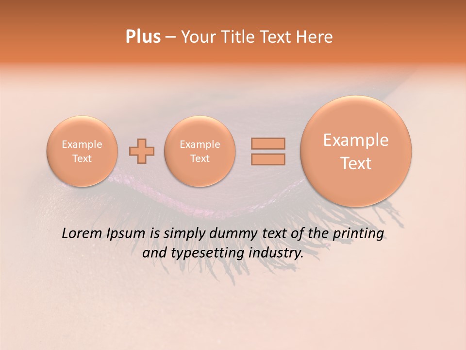 Long Eyelashes PowerPoint Template