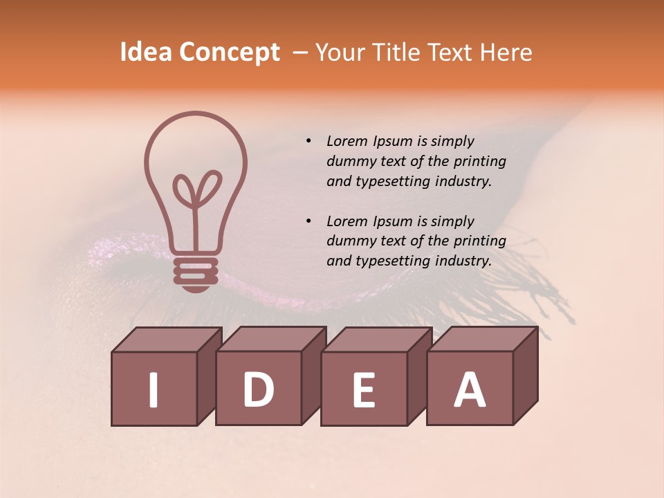 Long Eyelashes PowerPoint Template