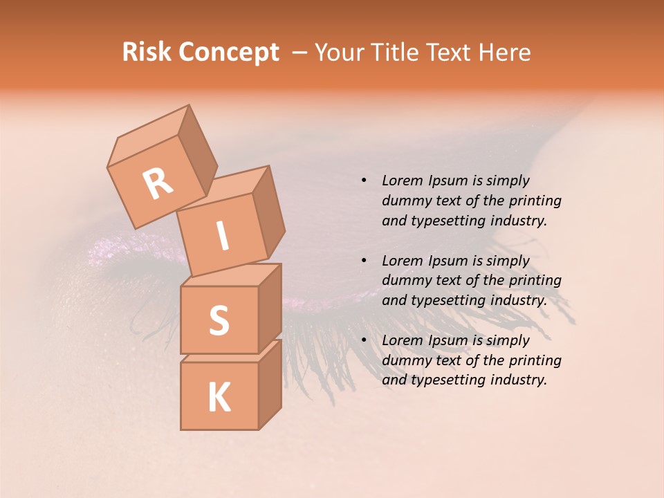 Long Eyelashes PowerPoint Template