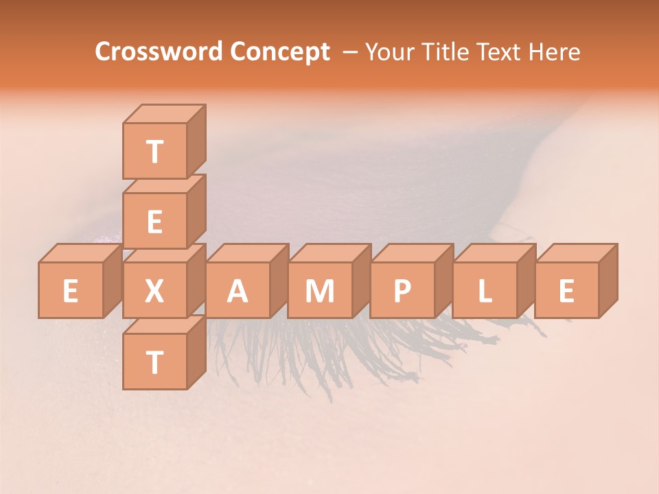 Long Eyelashes PowerPoint Template