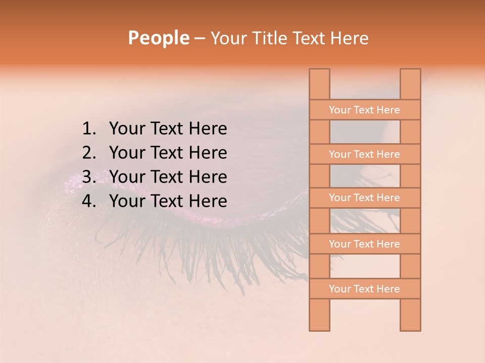 Long Eyelashes PowerPoint Template