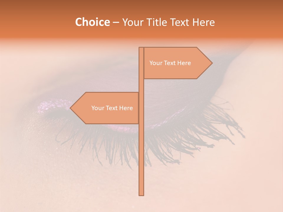 Long Eyelashes PowerPoint Template