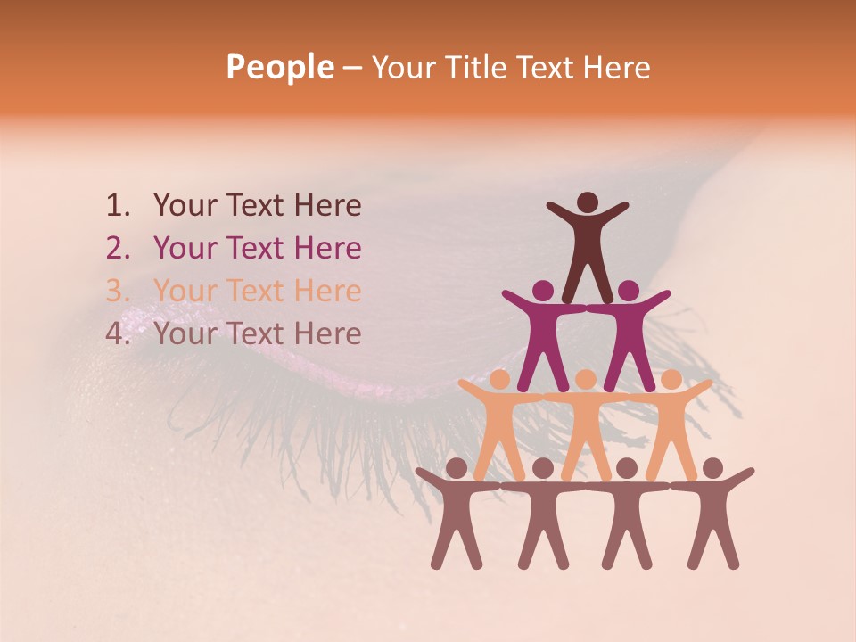 Long Eyelashes PowerPoint Template