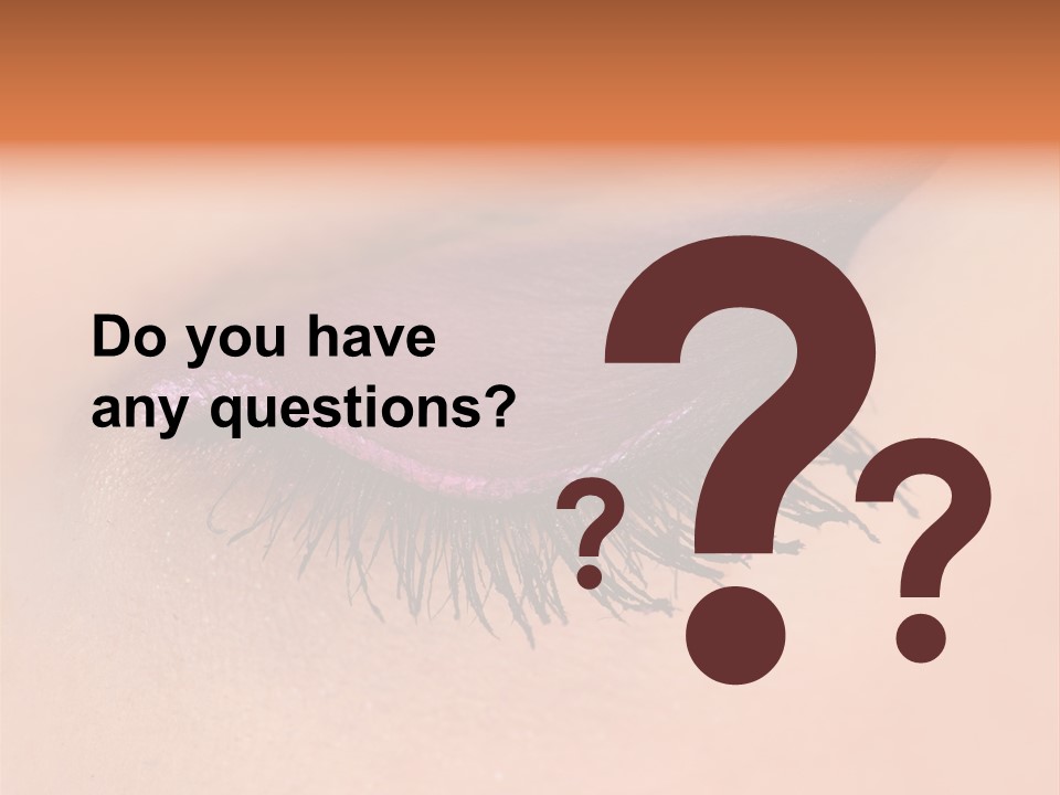 Long Eyelashes PowerPoint Template