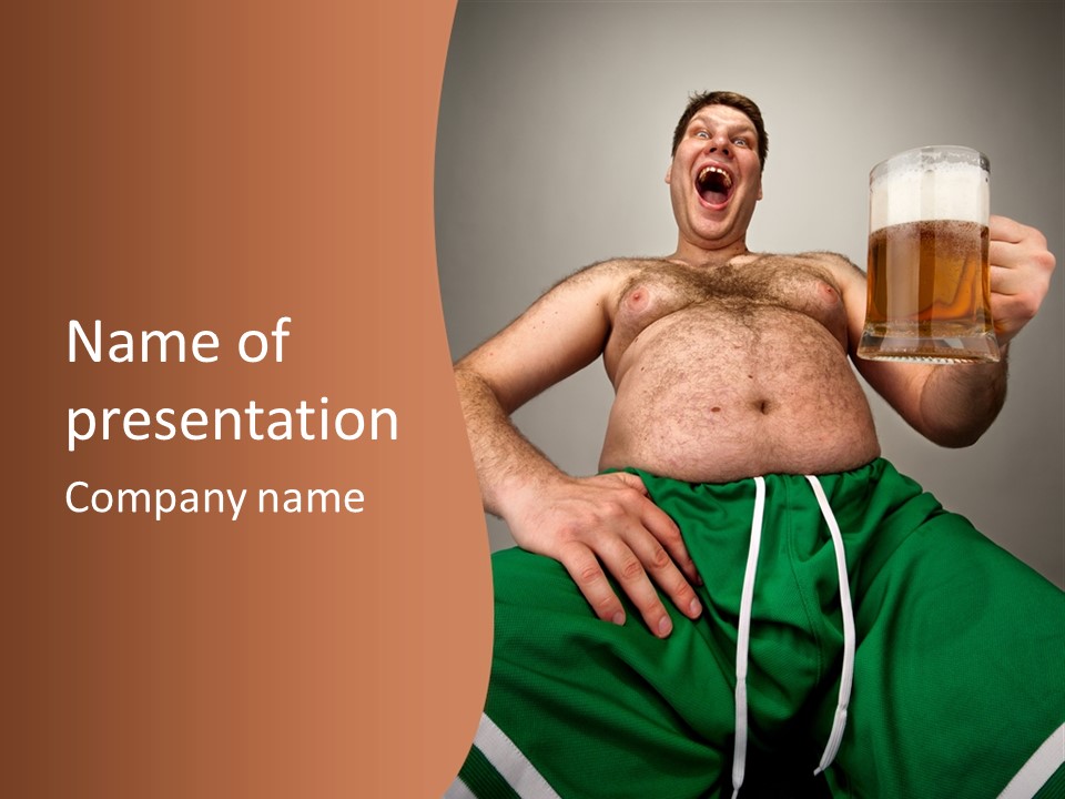 Fat Man Beer PowerPoint Template