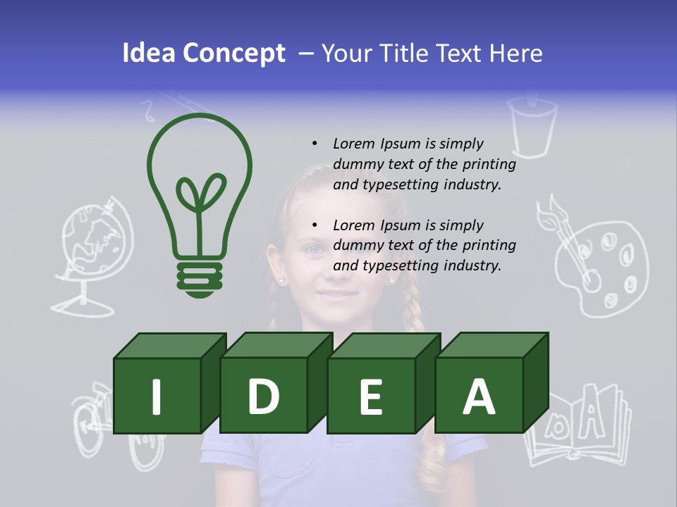 Smart Girl PowerPoint Template