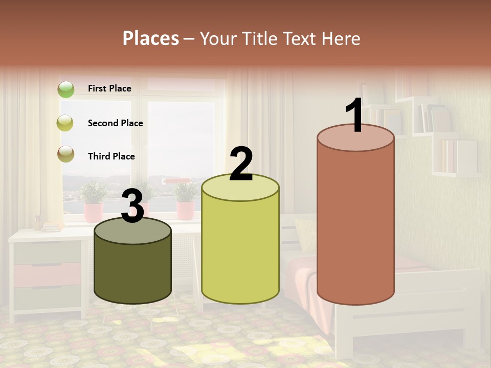 Color Combination For Bedroom Paint PowerPoint Template