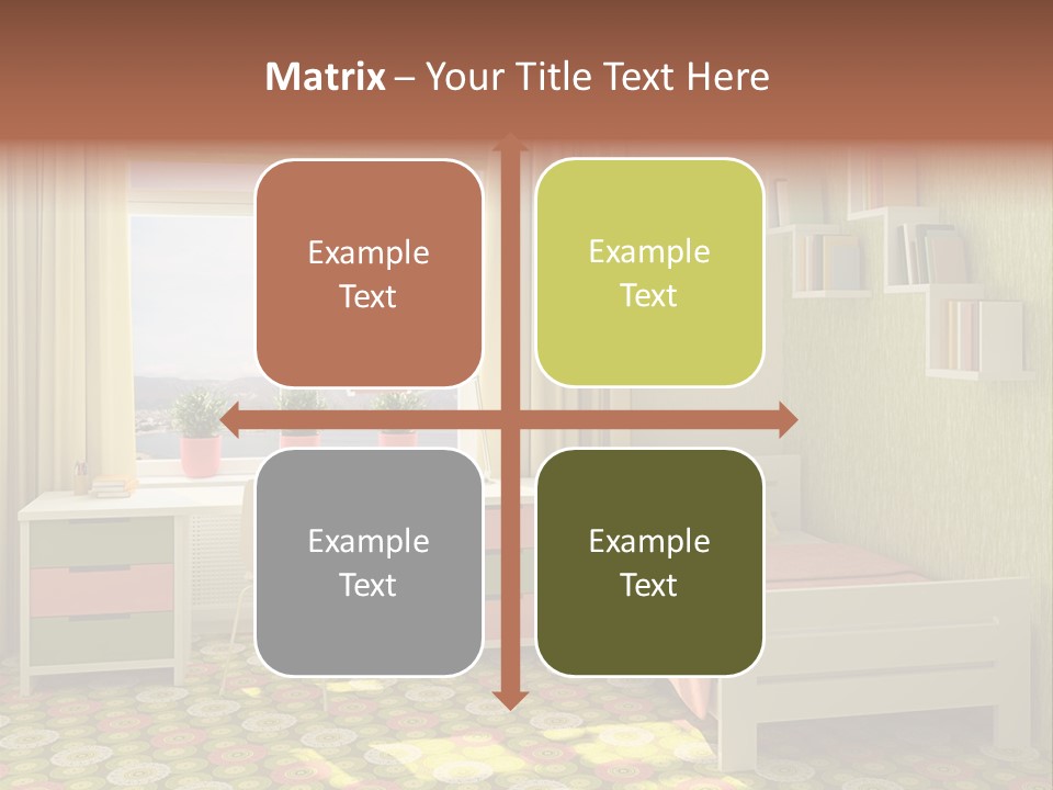 Color Combination For Bedroom Paint PowerPoint Template