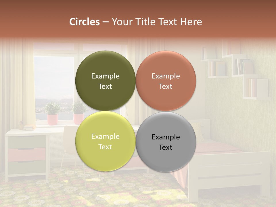 Color Combination For Bedroom Paint PowerPoint Template