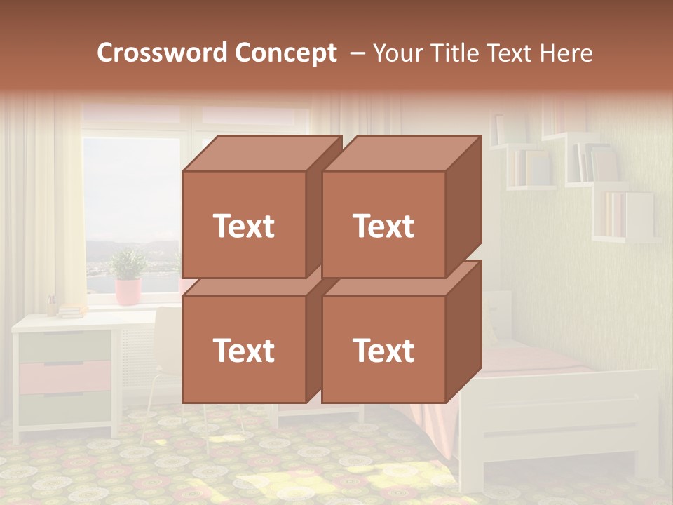 Color Combination For Bedroom Paint PowerPoint Template