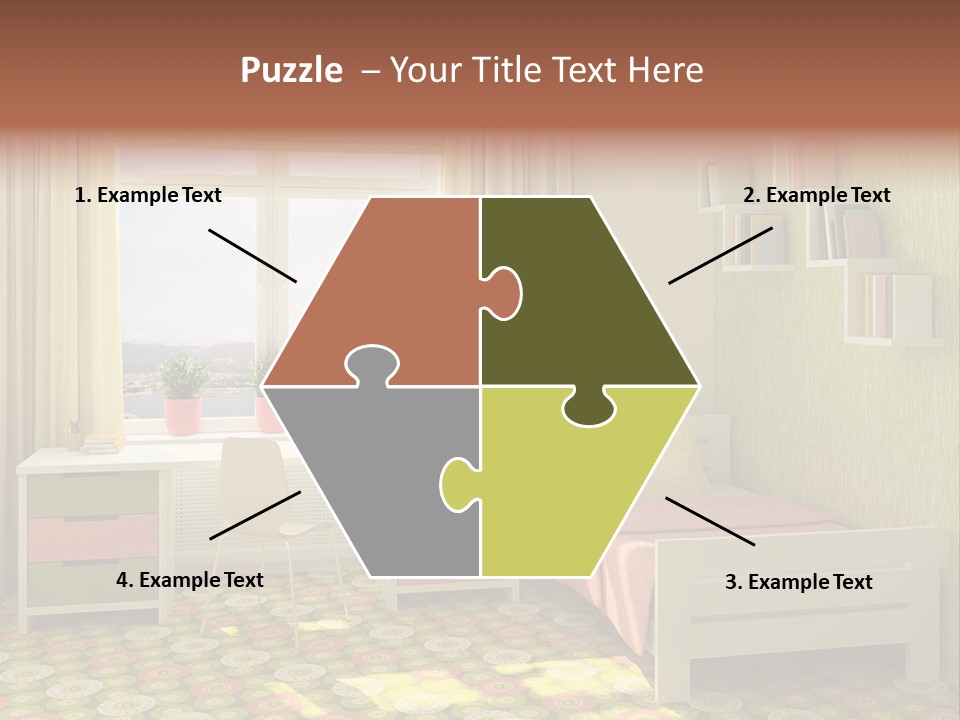 Color Combination For Bedroom Paint PowerPoint Template