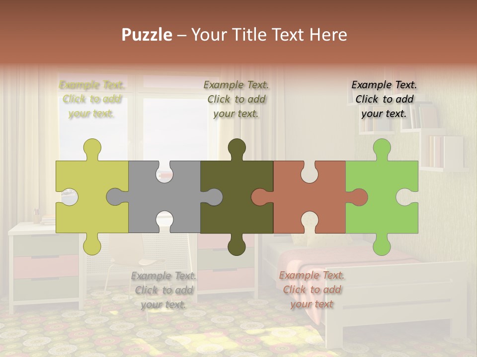 Color Combination For Bedroom Paint PowerPoint Template