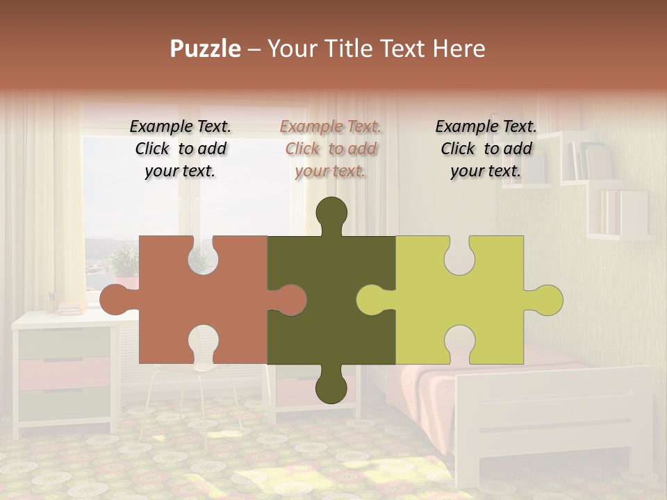 Color Combination For Bedroom Paint PowerPoint Template