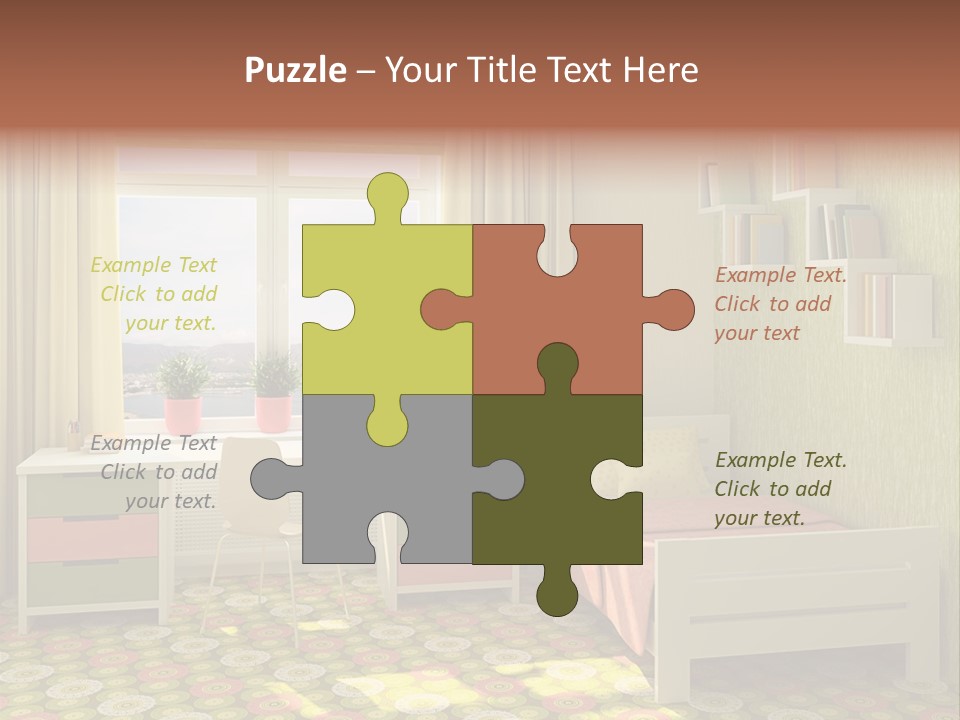 Color Combination For Bedroom Paint PowerPoint Template