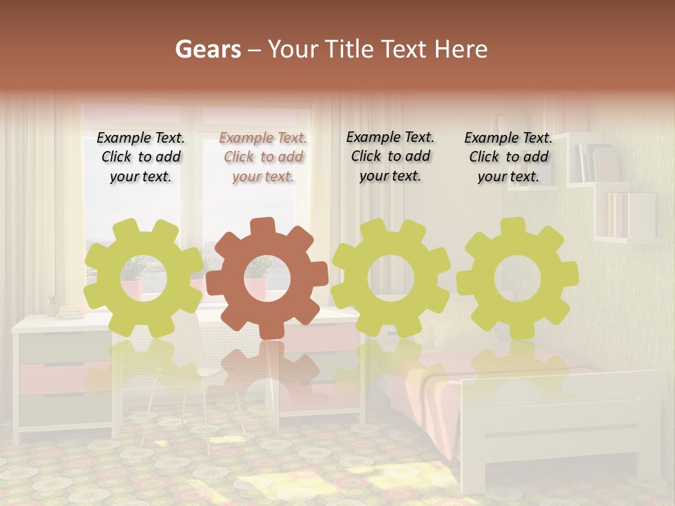 Color Combination For Bedroom Paint PowerPoint Template