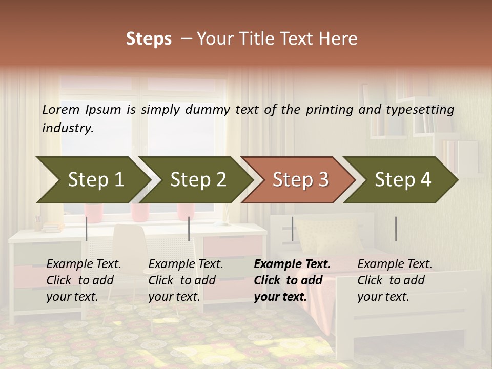 Color Combination For Bedroom Paint PowerPoint Template