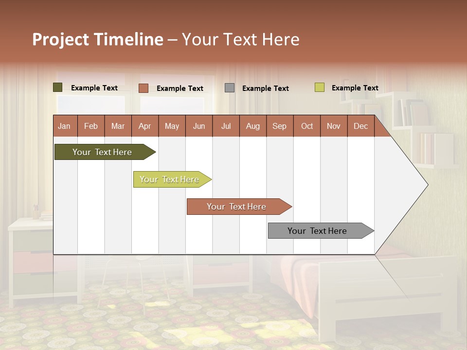 Color Combination For Bedroom Paint PowerPoint Template
