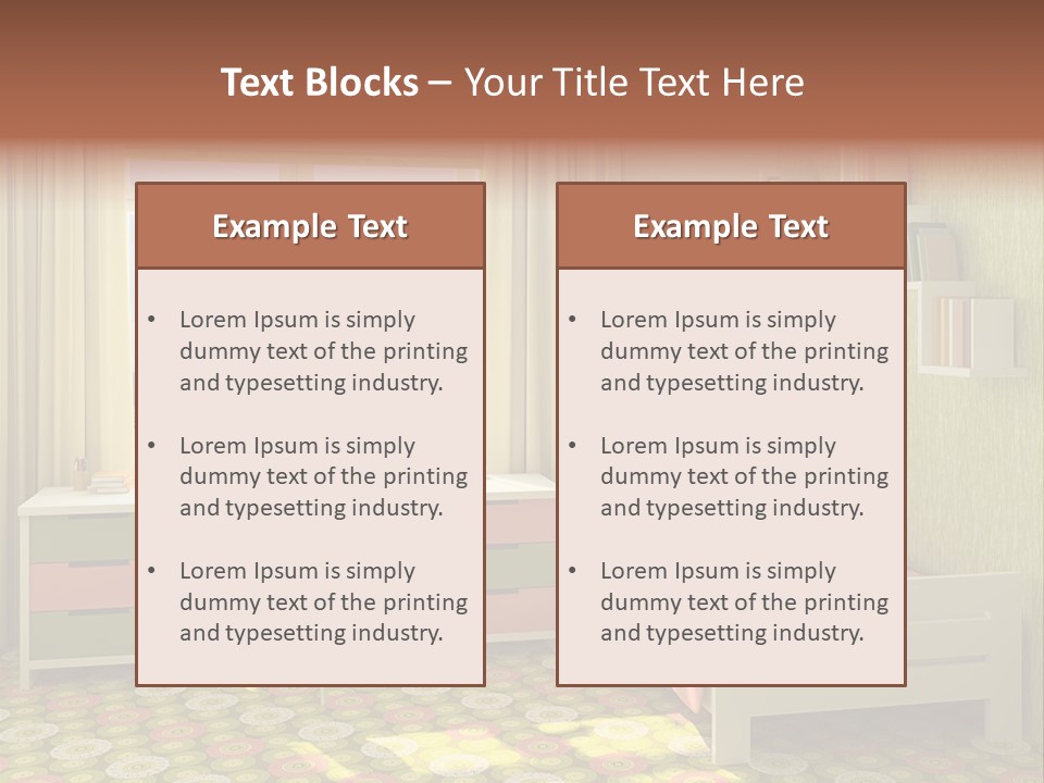 Color Combination For Bedroom Paint PowerPoint Template